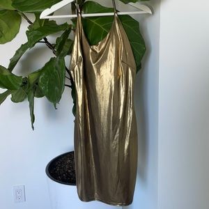 Eloise Mini Dress - Gold - S